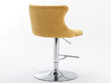 Furniture,Swivel Velvet Barstools Adjusatble Seat Height from 25-33 Inch, Modern Upholstered Chrome 66442886