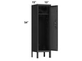 1 Door Tall Single Metal Locker-Retro Style Storage Cabinet--Industrial Furniture--For Living 14021763