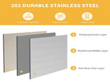 Stainless Steel Work Table, 30x24 Inch, NSF Certified, Adjustable Shelf, High Load Capacity, 79507529
