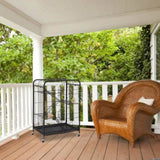 37" Metal Ferret Chinchilla Cage, Small Animals Hutch with Ramps and Feeders and Wheels, Rabbit 81251657