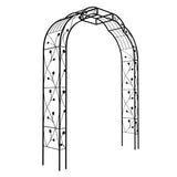 Metal Garden W74.4'' x H98.4'' Garden Arbor Trellis Climbing Plants Support Rose Outdoor W1586P268772
