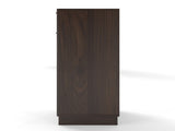 10-Gallon Woodgrain Tilt-Out Trash Can Cabinet Wooden Garbage Recycling Cabinet with Wave-Textured 46943397