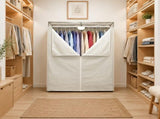 60-Inch Extra Wide Single Tier Zippered Clothes Closet Grey Pumice 68325583