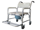 Multifunction Heavy Duty Memory Foam Commode Chair Adult Bathroom Toilet Seat White & Beige 62123836