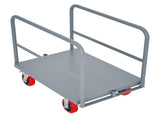 Steel Panel Truck, Heavy Duty Drywall Cart Lumber Cart Platform Truck Flat Cart, 2000lbs, 6" Swivel W1422P208626