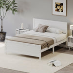 ZUN Wood Platform Bed Frame with Headboard, Mattress Foundation with Wood Slat Support, No Box Spring 15266389