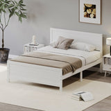 ZUN Wood Platform Bed Frame with Headboard, Mattress Foundation with Wood Slat Support, No Box Spring WF320995AAK