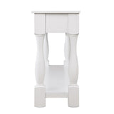 63inch Long Wood Console Table with 3 Drawers and 1 Bottom Shelf for Entryway Hallway Easy Assembly W1202114029