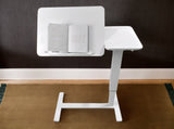 Overbed Bedside Desk, Mobile Rolling Laptop Stand Tilting Overbed Table with Wheels, Height W2641P269198
