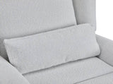 Power Recliner Chair Swivel,Upholstered 360&deg Swivel Recliner with gold 5 star base-light grey N771P298185D
