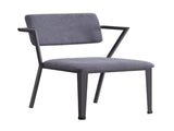 Cargo Gray Fabric & Gunmetal Finish Dining Chair B2726P339264