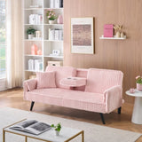 Minimalist style, straight-line corduroy sofa suitable for sitting and lying in the living room and W1658P251971