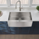 33"x21"x10"Farmhouse Apron Single Bowl Stainless Steel Kitchen Sink W2898P228896