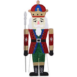 Lighted Nutcracker Christmas Yard Decorations, Pre-lit 2D Nutcracker Soldier with 162 LED Warm White 33024273