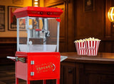 Popcorn Machine with, with Wheels & 6 Oz Pot Popcorn Maker Stainless Steel Oil Spoon, Mobile 26069859
