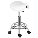 Saddle Stool Ha Ha Feet Rotation Bar Stool White 60290165