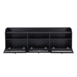 ZUN Sleek & Modern Design TV Stand with Acrylic Board Door, Chic Elegant Media Console for TVs Up to 02568385