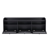 ZUN Sleek & Modern Design TV Stand with Acrylic Board Door, Chic Elegant Media Console for TVs Up to 02568385