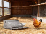 Large Capacity Treadle Poultry Feeder, Feed Chicken Feeder with Lid & Lock, Outdoor Coop Food 38019109