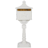 Cast Aluminum Mail Box,Postal Box , Mailbox Color White W46563687