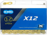 KMC X12 Chain 12-Speed, Glod, Mountain Bike/Road/Gravel 12 Speed Chain Shimano, SRAM, Campagnolo 85683898