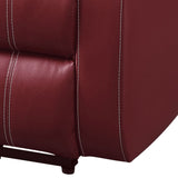 ZUN Red Power Recliner with USB Port B062P186517