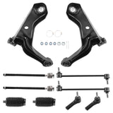 10 Pcs Front Lower Control Arm with Tie Rod End fit for Mazda Tribute 2005 - 2009 95500601