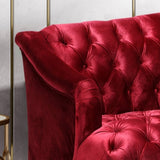 Comfy 3-seat Sofa with Wooden Legs, PU, for Living Room and Study N760P178601R