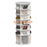 Rotating Shoe Rack Tower, 7-Tier Spinning Shoe Rack, Free Standing 360&deg Revolving Shoe Organizer, 82682241