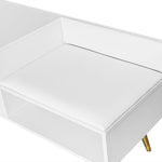 ZUN Modern Shoe Storage Bench with Hidden Storage and Upholstered Cushions for Bedside, Living Room and 46868646