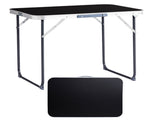 2.3ft Aluminum Camping Folding Table black 73312515