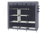 69" High-leg Non-woven Fabric Assembled Cloth Wardrobe Gray 52206518