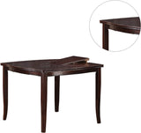 Counter Height Dining Table Top Birch Veneer MDF Rubber Wood Dining Room Furniture 1pc Table w B01157384