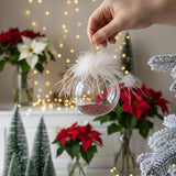 6PCS Set 3.9" Glass Christmas Ornaments Decorative Hanging Balls for Tree & Holiday Party Decor 97954427