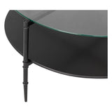 Round Coffee Table with Interchangeable Wood and Glass Top B03549008