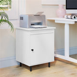 2 white bedside tables with doors 54059730