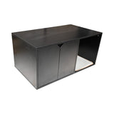 35.83" Cat Litter Box Enclosure Hidden Furniture , Modern Black Cat House with W1412P271585
