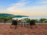 27pcs Interlocking Deck Tiles 11.8" x 11.8", Patio Flooring Outdoor Waterproof, Acacia Wood Tiles T3839P363029