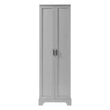 Storage Cabinet with Two Doors for Bathroom, Office, Adjustable Shelf, MDF Board, Grey N725P181207E