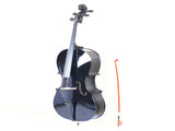 4/4 Wood Cello Bag Bow Rosin Bridge Black 68256691