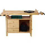 Wood Workbench - Wooden Workbench for Garage Workshop and Home W46594607