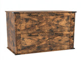 Wooden Filing Cabinet, Barn Door with 2 Drawers, Wide Clip, P2 Melamine-Faced 49639521