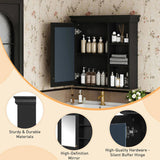 30'' x 28'' Bathroom Medicine Cabinet with Mirror, Wall Mounted Mirror Cabinet with Storage N710P209425B