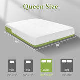 ZUN 12 Inch Gel Memory Foam Mattress for Cool Sleep, Pressure Relieving, Matrress-in-a-Box, Queen Size 92642960