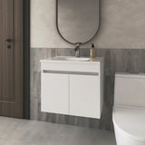 FM FURNITURE Rainbow City Vanity with 2 Doors, White B128P293883