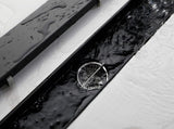 24 Inch Linear Shower Drain with 2-in-1 Flat & Tile Insert Removable Cover, 304 Stainless Steel with 92502598