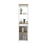 ZUN St. Clair Linen Cabinet, Two Interior Shelves, Two Open Shelves, Single Door B200P188851