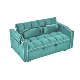 55.51 inch versatile foldable sofa bed in 3 lengths, modern sofa sofa sofa velvet pull-out bed, W2353P232226