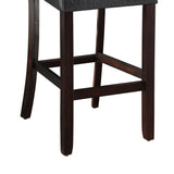 Cappuccino and Black Bar Height Stool B062P153484
