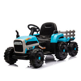 Ride on Tractor with Trailer,24V Battery Powered Electric Tractor Toy, 200w*2motor W1578P193906